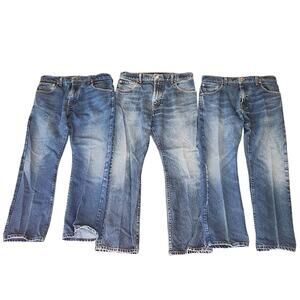 Men's Levi's 517 34 x 30 Denim Straight Relaxed Lot Of 3